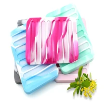 Мути-color Творческий Удобный Силиконовый мыла стенд для камуфляж, чтобы органайзер для хранения в Ванная комната