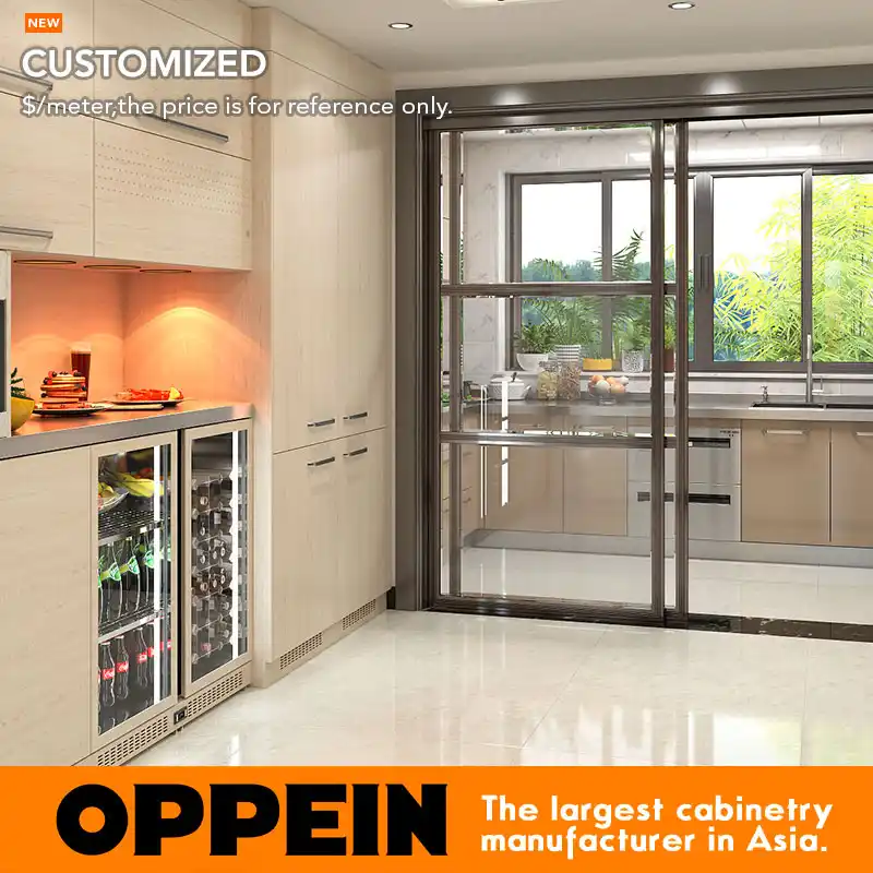 Oppein Wet And Dry Stainless Steel Kitchen Cabinet With Stainless