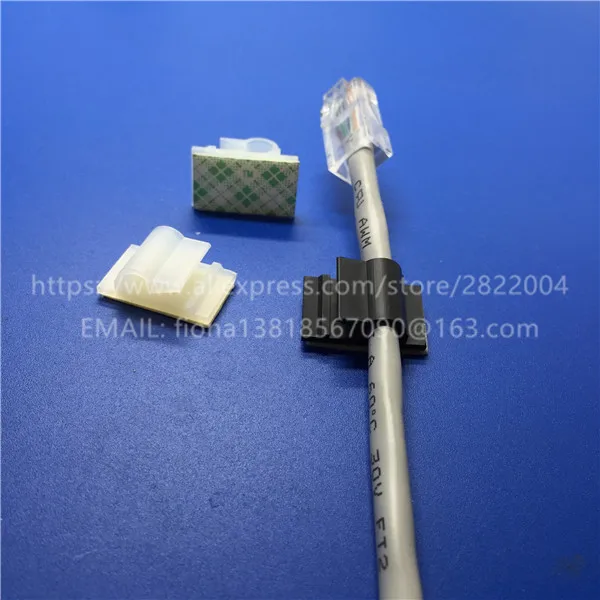 NC1321 Nylon Plastic Adhesive Cable Clips Clamps( 3m Glue) Sticky fix seat Wire clamp | Обустройство дома
