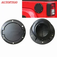 Black Aluminum Car Styling Oil Fuel Gas Tank Cover Cap With Logo For Jeep Wrangler JK 2007-2017 Models Accessories Kit