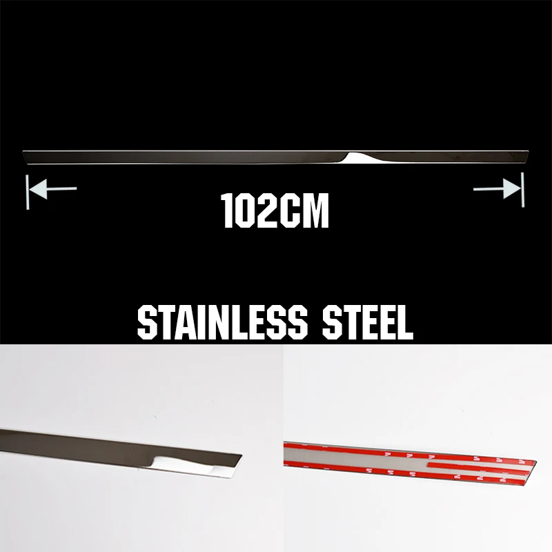 AX Tailgate Door Handle Strip Accent Garnish Styling Chrome Rear Trunk Tail Gate Cover Trim For VOLVO XC60 2009-2014