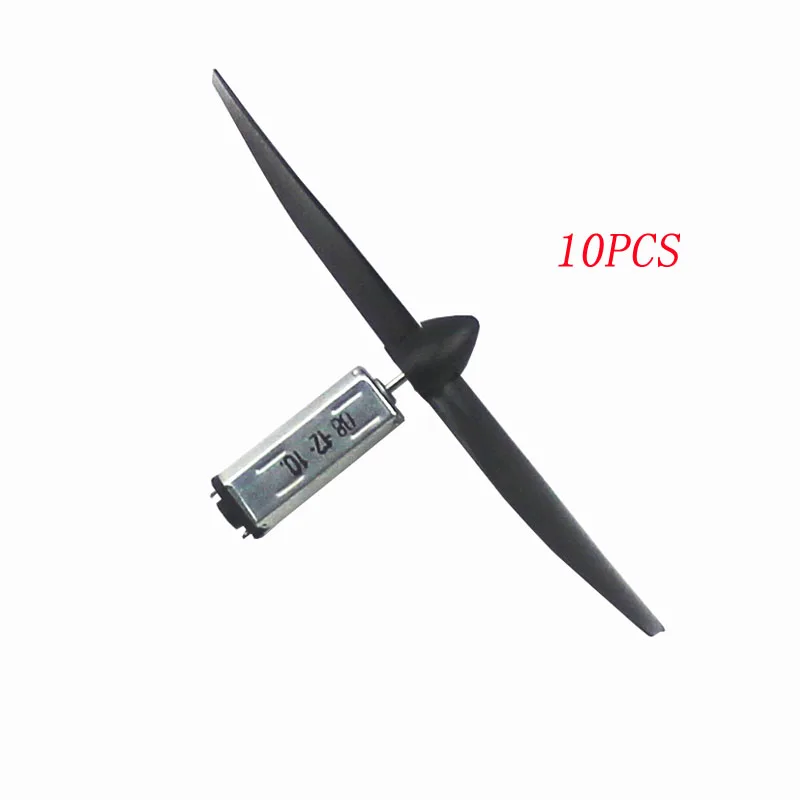 

10PCS High Speed K30 Solar Micro Motor 1.5V-6V 1mm Shaft Motor+Propeller Quadcopter Aircraft Motor DIY Toy for RC Model