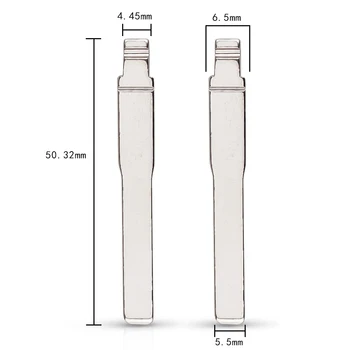Chiave telecomando per Ford Mondeo - KEYYOU 109 Originale di vibrazione del Rimontaggio folding uncut in ottone stelo della chiave dell