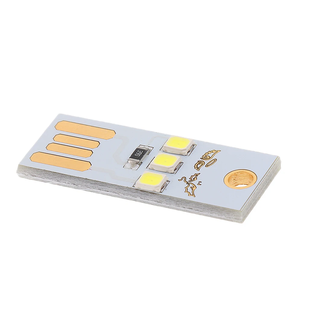 Mini Portable USB LED Light Pocket Card Lamp Mobile Power Camping Laptop