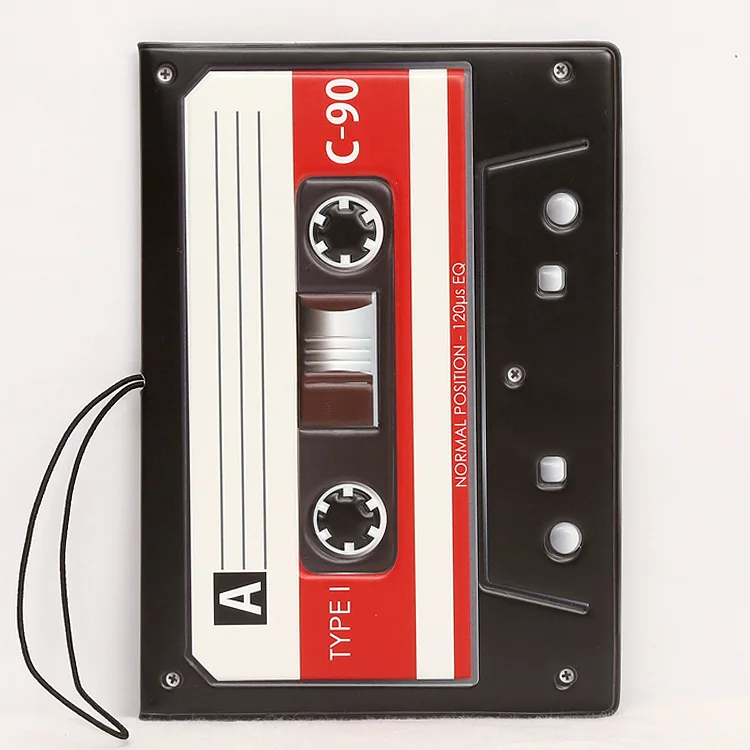 

The Retro Recorder Creative Passport Cover Is A 3D Pvc Passport for Traveling Abroad with A Card Holder
