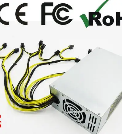 

PSU 1350w power supply for graphics card RX480 RX470 RX570 RX580 free shipping