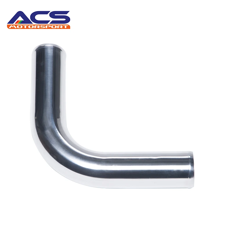 

Universal Polished 450mm Length 2.5"In/Outlet 90 Degree Aluminum Intercooler Turbo Pipe