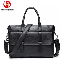 Офисные сумки для ноутбука для мужчин высокого качества PU кожаная сумка для отдыха через плечо бизнес компьютер сумка-мессенджер роскошные сумки