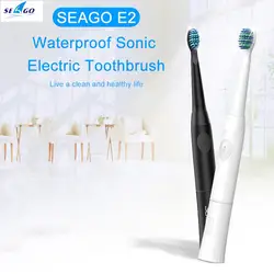 Seago E2 sonic электрические зубные щётки вращения Тип батарея питание взрослых таймер ультра sonic кисточки с 2 шт. сменные головки