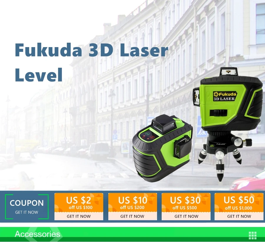 Бренд Fukuda 12 линий 3D 93T-3GX лазерный уровень самонивелирующийся 360 горизонтальный и вертикальный крест супер мощный зеленый лазерный луч