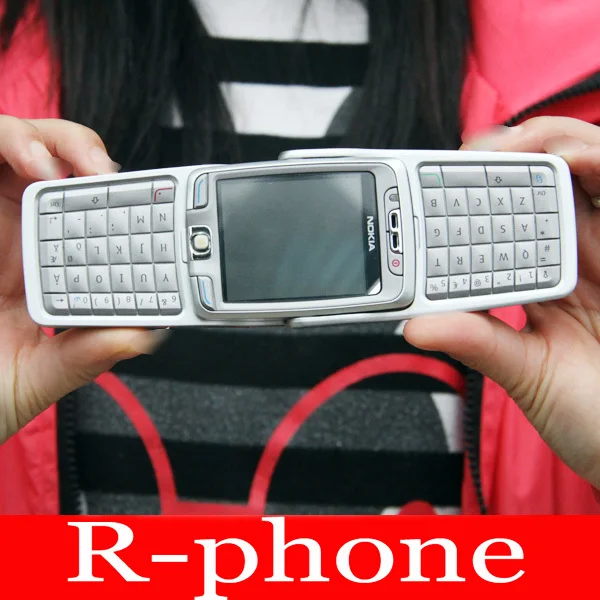 90% новый оригинальный Nokia e70 мобильный сотовый телефон gsm 3G Wi Fi Серебряный открыл E70