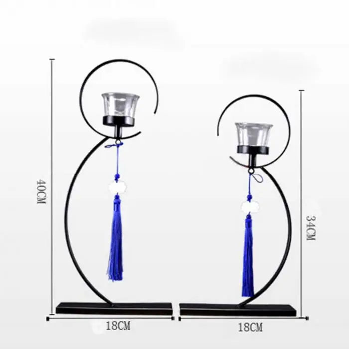 Novelty Chinese Styled Candle Stick Holder Tassel Pendent Candlestick Home Decor DC156
