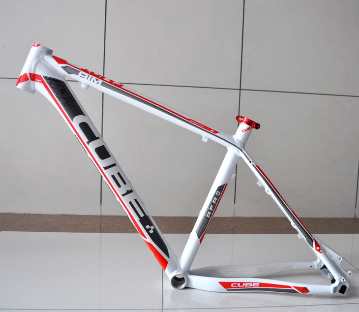 white cube mountain bike