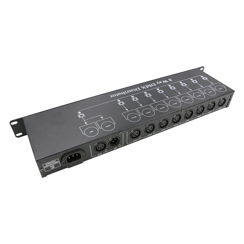 Разветвитель SZB DMX512 осветительная лампа 8 способов дистрибьютор DMX для