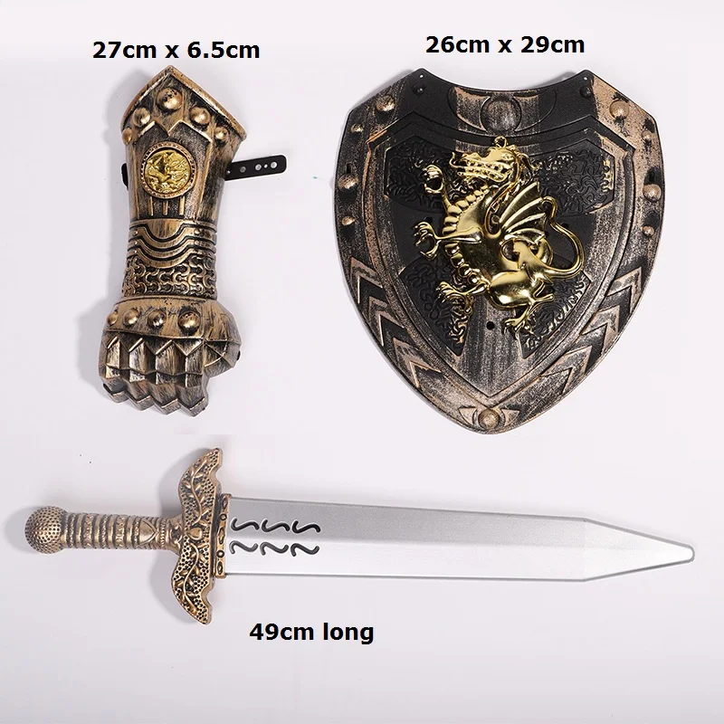 Armour комплект Аниме Драконий жемчуг Z косплей для детей набор оружия воин и мечом В