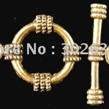 60 шт. старину золото PLT металла Матрос Узел Переключить застежками a141g