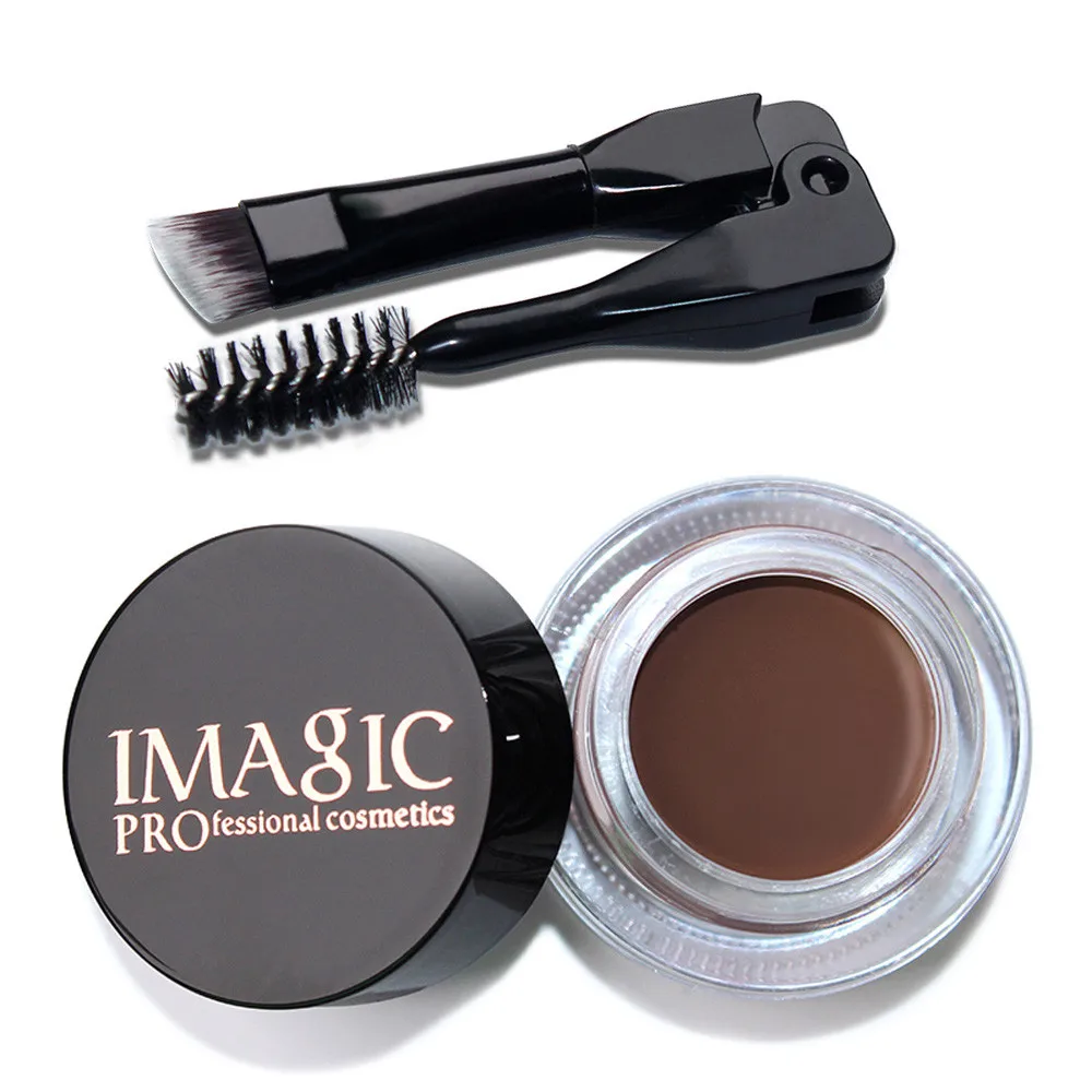 Eyebrow Enhancers Waterproof Long Lasting EyeBrow Gel Cream Makeup+ Brush Waterproof Long Lasting Fast-drying professional