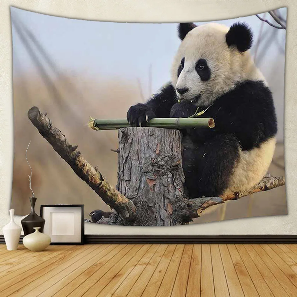 Meng Pet Panda гобелен с героями мультфильмов настенный песчаный пляж покрывало для пикника ковер одеяло палатка коврик для путешествий гобелен