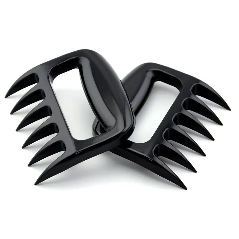 Goldbaking Plastic Pulled Pork Claws Bear Paw Barbecue Meat Handler Carving Fork for Shredding Lifting Mixing BBQ Tool 2 Pack |