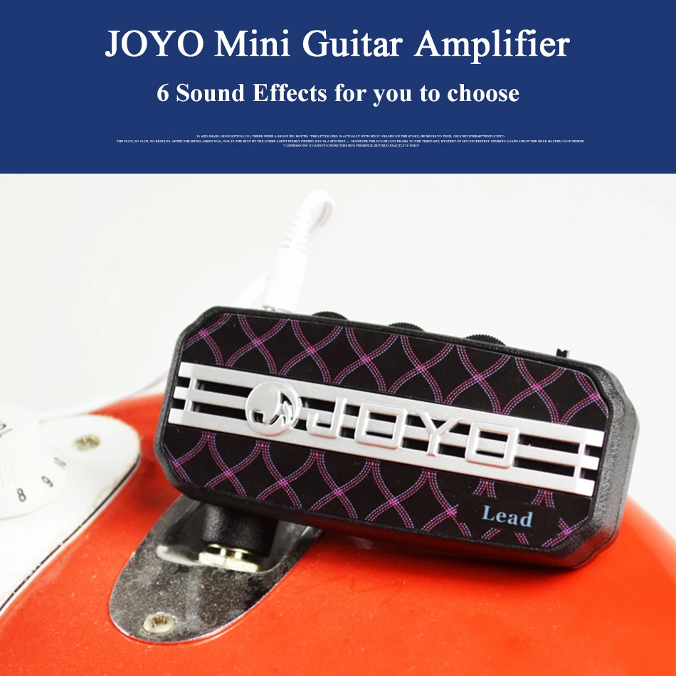 JOYO JA-03 мини-гитарный усилитель Карманный Мощный 6 звуковых эффектов металл и свинец и Английский канал и супер свинец и ламповый привод и акустический