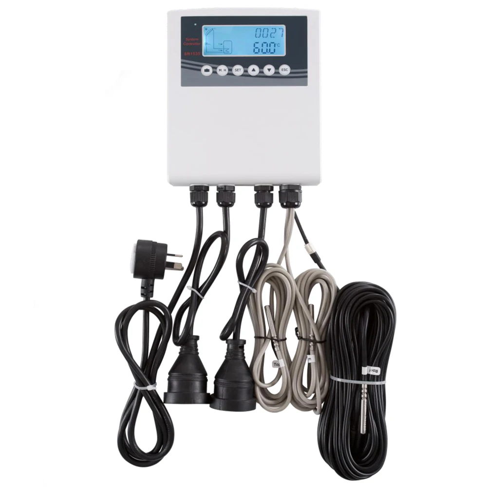 

SR1535 Controller for Solar Water Heaters Outdoor use,IP43 Suitable for separated pressurized solar system