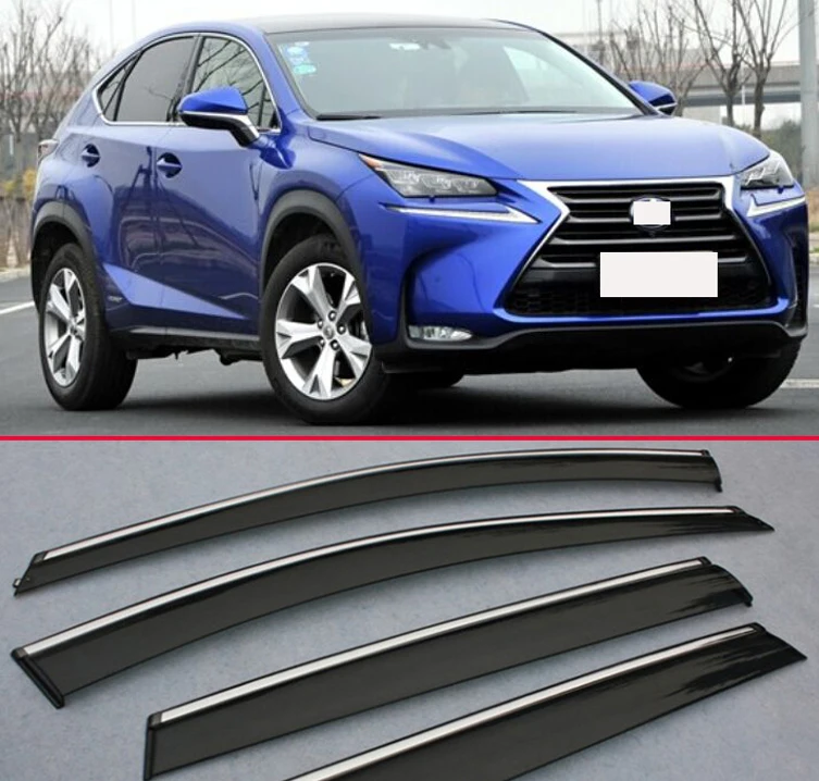 For Lexus NX200T NX300H 2015 2016 2017 Window Wind Deflector Visor Rain