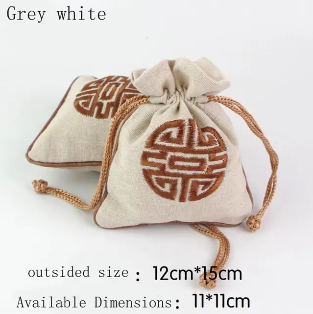 5PCS 12*15CM Jewelry Cloth Bag Colorful Drawstring Gift Bags Jewelry