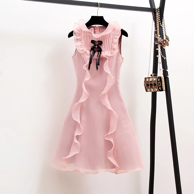 

MBH05696 High quality New Fashion Women 2019 Summer Dress Luxury famous European Design party style dress