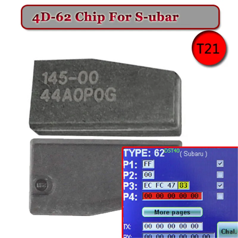 5 шт./лот) ID 4D-62(T21) чипа для S-ubaru