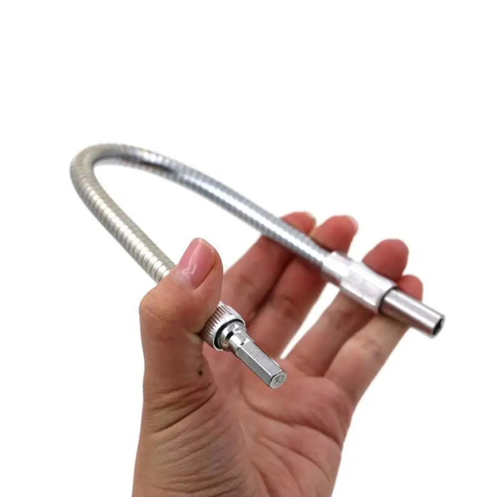 

New Hex Shank Extension Snake Bit 200mm Flexible Shaft Tool Metal Drill Screwdriver Bit Holder Connect