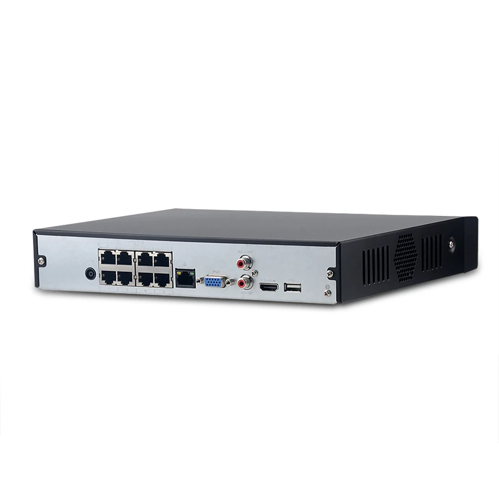 Dahua NVR POE NVR4108HS-8P-4KS2 NVR4116HS-8P-4KS2 8CH 16CH Compact 1U 8PoE 4K H.265 Lite сетевой видеорегистратор onvif с логотипом