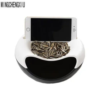 

Multifunctional Plastic Containers Double Layer of Dried Fruit Snacks Garbage Seeds Storage Box Holder Organizer Food containers
