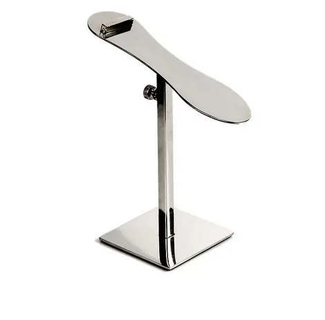 

Mirror surface Stainless steel Shoes Store metal display stand shoe Bracket adjustable height display rack