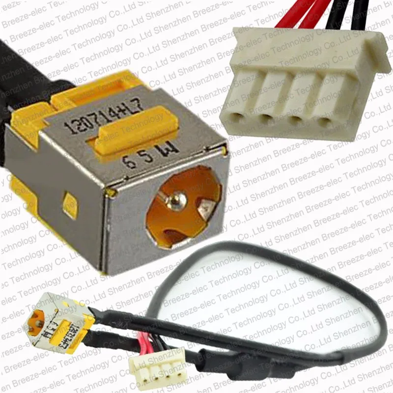 

5pcs/lot 100% Tested New Laptop DC Jack socket connector wire cable harness For ACER ASPIRE 6530 6930 6930g 6930z series