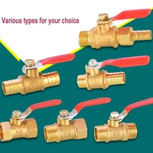 2 шт Латунь полный порт мини шаровой клапан 3/" Мужской BSP резьба коррозионностойкая