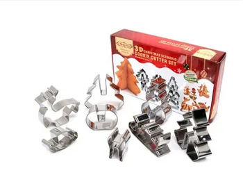 

Baking Tools 3D Cristmas Stainless Steel Cookie Mold Snake Cake Mold Non Sticker Cake Kitchen Accessories Fondant Molds