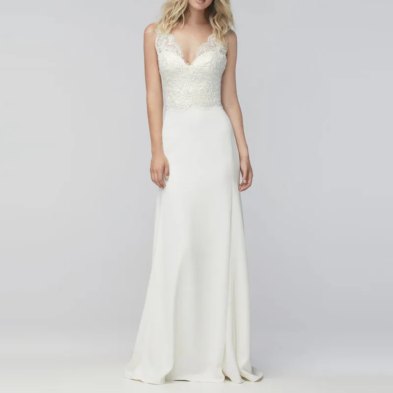 casual sheath wedding dresses