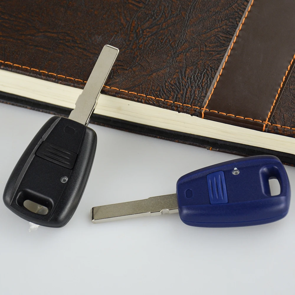 OkeyTech ключи оболочки для Fiat Punto Doblo Браво пустой Замена транспондер чехол Fob 1 кнопка с электронным зажимом