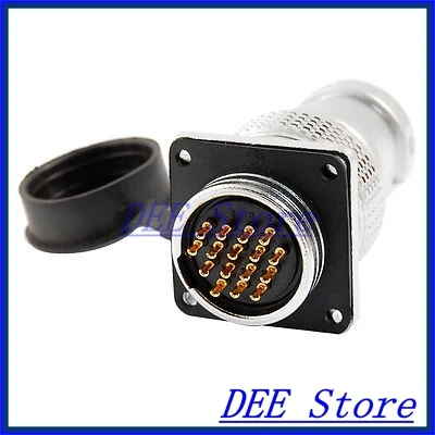 

AC 250V 7A 16 Pins Flange Mount Aviation Connector Adapter