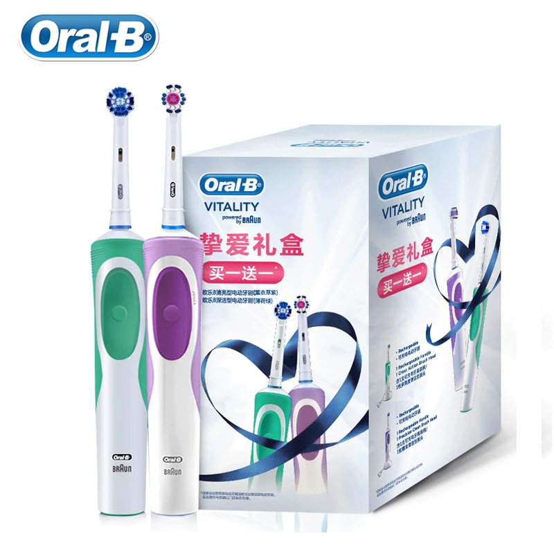 Oral B Electric Toothbrush 2D Whiten Teeth Rechargeable Toothbrush Deep Clean Teeth Replacement Brush Head