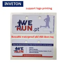 ПВХ rfid uhf обувная бирка спортивная водонепроницаемая uhf rfid бирка работает с ковриной антенной/rfid impinj считыватель для бега метки для системы отметок времени