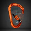 XINDA escalada Carabiner 25KN seguridad tornillo de bloqueo forma de pera hebilla puerta por resorte mosquetón de aluminio al aire libre Kits ► Foto 2/6