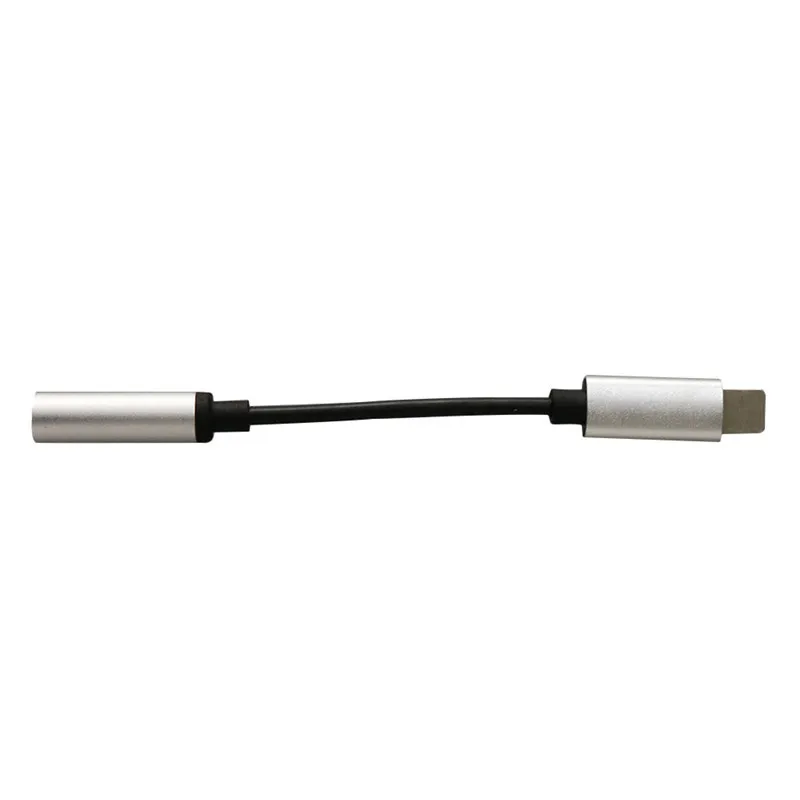 3,5 мм адаптер для наушников для iPhone 7/8 Plus X Телефонный Кабель-адаптер конвертер прослушивание музыки гарнитура встроенный кабель управления - Цвет: Silver