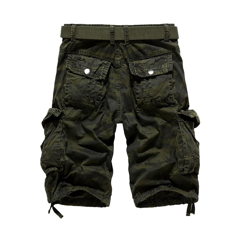 2020 Summer Hot Cotton Camouflage Cargo Shorts Men Casual Slim Camo Mens Shorts Military Man Bermuda Shorts