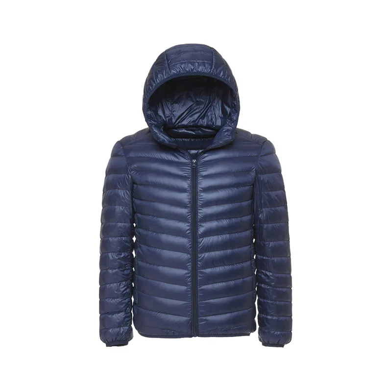 Men's Winter 90% White Duck Ultra Light Down Jacket Men Fashion Hooded Loose Coat 6 Color Casual Parka Brand Clothing S-3XL white puffer jacket