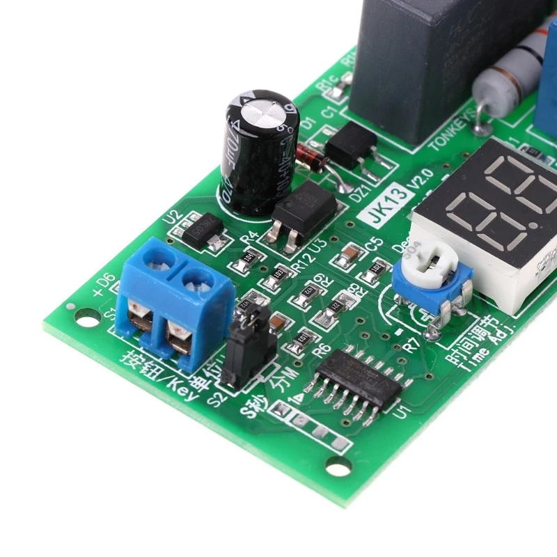 OOTDTY AC220V таймер задержки выключения платы 0 секунд 99 минут релейный модуль|Реле| |
