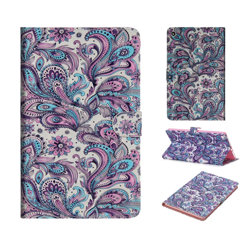 For Amazon Kindle Fire HD8 2017 7th Generation 8 inch Tablet Case Painted PU Leather Funda Cover for Kindle Fire HD8 2016 6th Shell Cases (20)