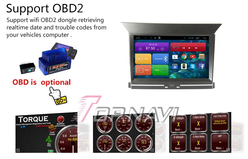 Sale Topnavi 7" Quad Core Android 6.0 Car GPS Navigation for Pilot 2009 2010 2011 2012 Autoradio Multimedia Audio Stereo,NO DVD 29