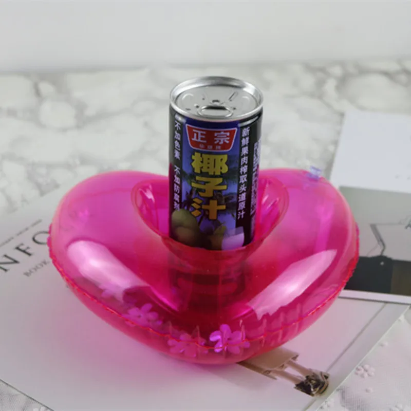 Вечерние украшения мини надувные единорог Фламинго сердце пить Float подстаканник Радуга ПВХ плавательный бассейн для купания пляжные