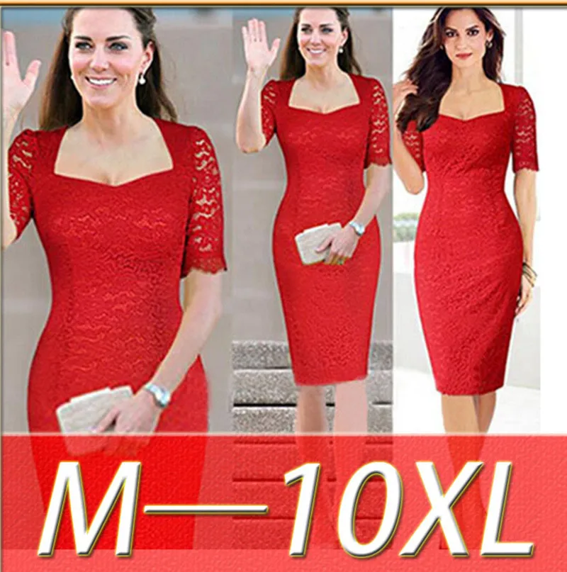 Женское облегающее платье миди размера плюс XL 2XL 3XL 4XL 5XL 6XL 7XL 8XL 9XL 10XL кружевное
